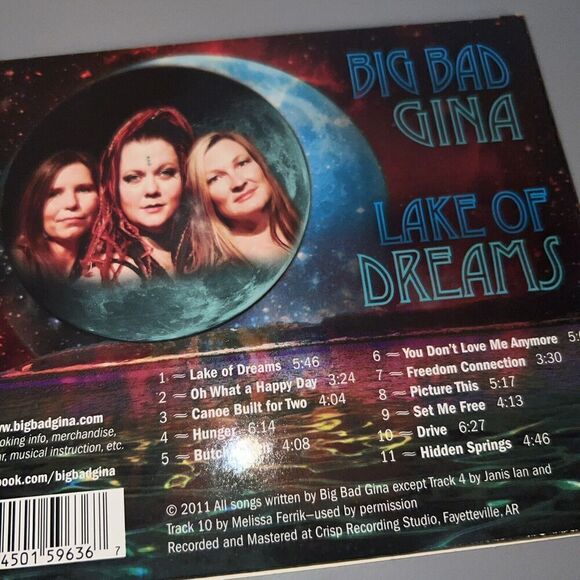 Lake of Dreams by Big Bad Gina (CD, 2011) - Picture 2 of 4